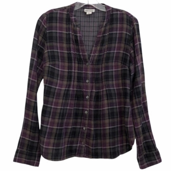 Converse One Star Flannel Button Down Shirt - Picture 1 of 11